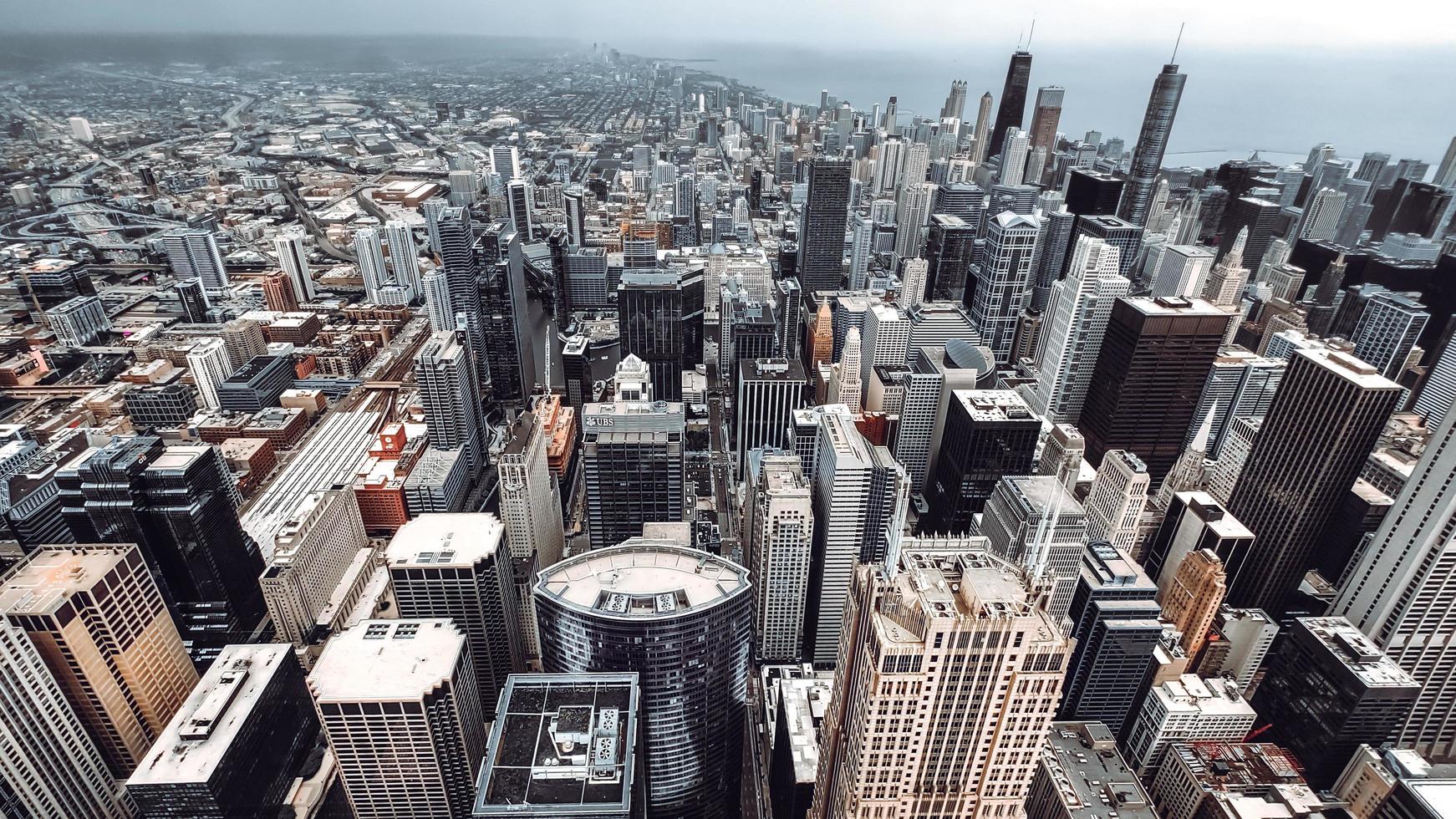 Gray concrete buildings during daytime photo