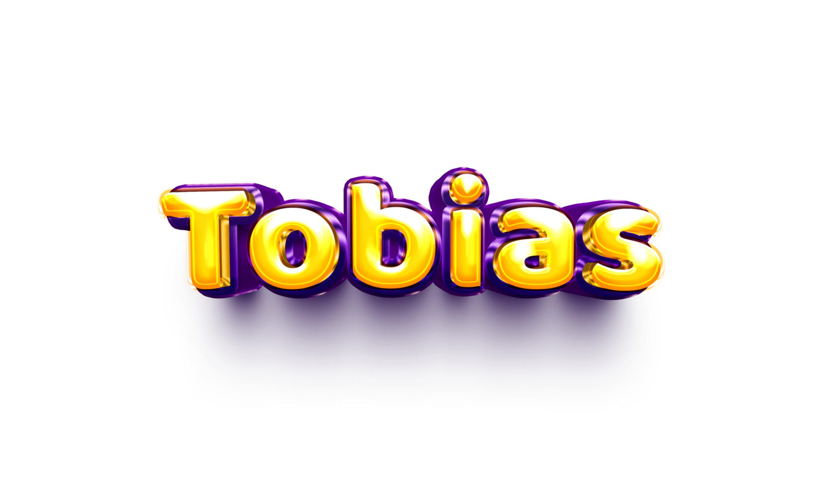 names of boys English helium balloon shiny celebration sticker 3d inflated png