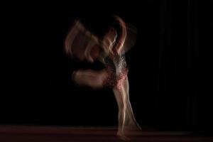 The abstract movement of the dance photo