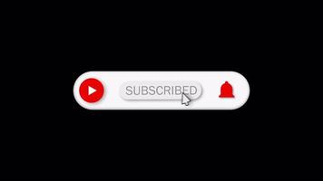 la animación más hermosa del botón de suscripción video