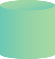 grünes Zylinderpodium, Zylinderproduktpodium png