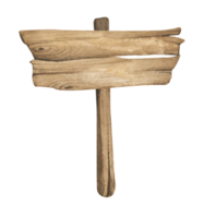 panneaux en bois à l'aquarelle, blanc vide, bannières en bois, planches, planche. signes pour les messages de recherche de chemin. illustration avec un espace pour le texte. png