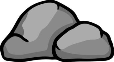 two stones illustration vector