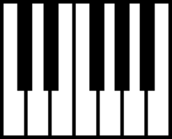 icône de touches de piano png