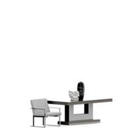 isometrico tavolo impostato davanti 3d rendere png