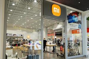 Xiaomi store in shopping mall galeria. photo