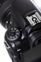 Close up of DSLR camera photo