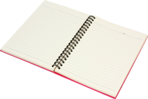 maquette de cahier vierge png