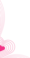 design de ornamento de amor de coração abstrato romântico png