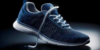 Step up your Style with Zipper Designed Runner Shoes. A UI or UX Approach for Light and Dark Blue Color Options photo