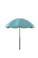 3d illustration , plage parapluies sur transparent Contexte. png