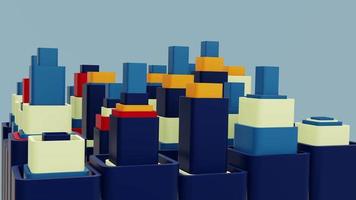 3d Hintergrund abstrakt. befriedigend abstrakt Animation. Bewegung geometrisch Würfel. 4k nahtlos geloopt Video. video