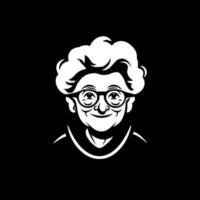 Grandma, Minimalist and Simple Silhouette - Vector illustration