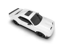 wit sport auto Aan transparant achtergrond. 3d renderen - illustratie png