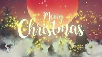 Natal cumprimento cartão animação horizontal e vertical para social meios de comunicação video
