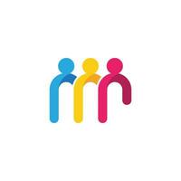 Community, network and social icon vector