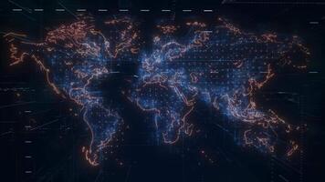 Detailed CG animation map video