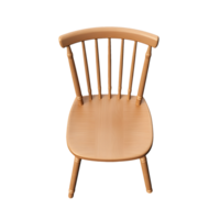 ai generado parte superior ver foto de de madera silla sin antecedentes png