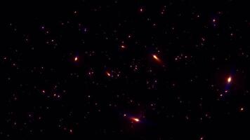 Beautiful loop flickering glow gold blue stars particles animation video