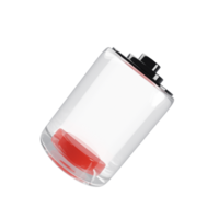 3d interpretazione Basso batteria icona. Telefono Basso batteria simbolo concetto. 3d illustrazione png