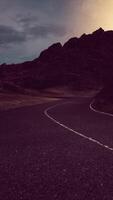 Colorful highway landscape by the sea video