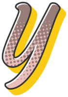 comico mezzitoni alfabeto lettera e numero png