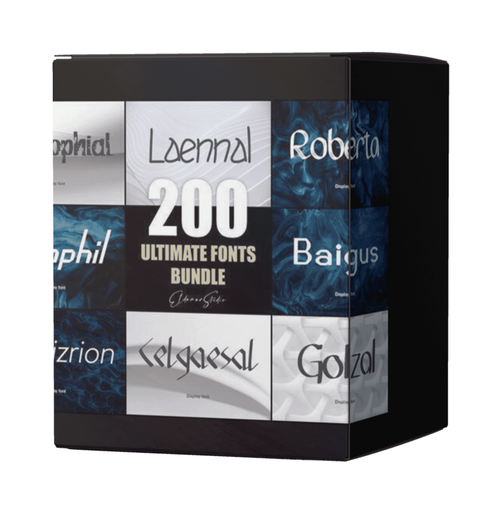 200 Ultimate Fonts Bundle