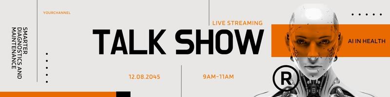 AI in Health Talk Show Linkedin Banner