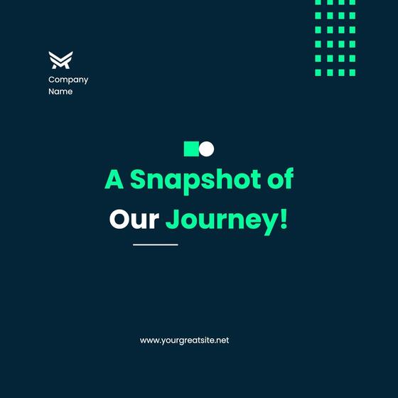 Dark Blue Green Simple Modern About Company Linkedin Post