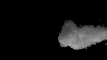 fumée dans noir Contexte video