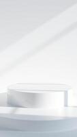 White Minimalist Product Display Platform photo