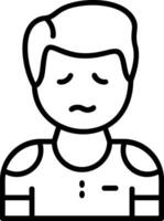 miedo icono desogn símbolo vector