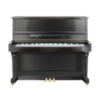 élégant noir piano avec brillant clés, parfait pour la musique composition et performance dans divers paramètres. png