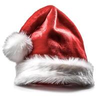 santa hat, isolated on white background photo