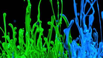 Colorful Splash Air Slow Motion video