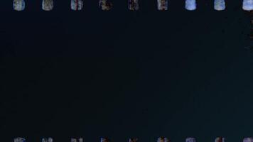Film burn overlay transitions. Old film rolling effect. video