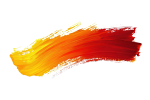 vibrant coup de pinceau avec chaud couleurs de jaune, orange, et rouge, parfait pour abstrait art et Créatif conception projets. png