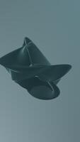 Abstract Design Exploring Fluid Form with Various Shades of Green and Its Depths video