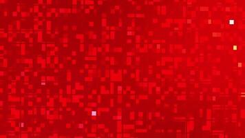Red Pixel Grid Animation Background Loop. video