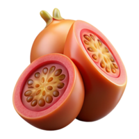 3d hacer de tropical fruta, reducido a la mitad y todo png
