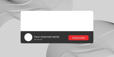 Banner subscribe red button red vector