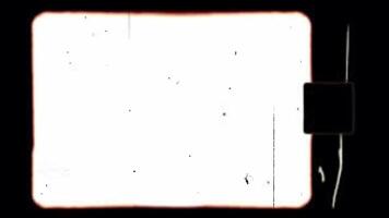 Old Damaged Shaky Film Retro Look Effect. 4k resolution. Chroma key. 4K stock footage video