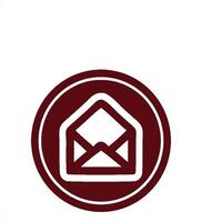 envelope letter circular icon symbol creative drawing video