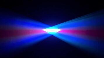 laser projeção raios dentro a fumaça. laser feixes dentro a névoa video