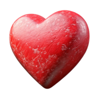 élégant abstrait rouge cœur icône incliné vue transparent Contexte professionnel png