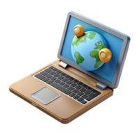 magnifique moderne moderne portable montrant Voyage site Internet isolé détaillé png