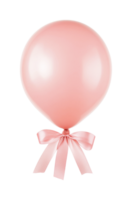 rosa Palloncino con nastro isolato, tagliare su png