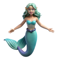 impresionante minimalista sirena, seductor mar ninfa, encantador voz, prima png