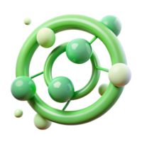 beschwingt traditionell Licht Grün in Verbindung gebracht Kreise isoliert Element Original png