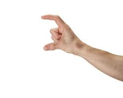 A hand reaching out to the side photo